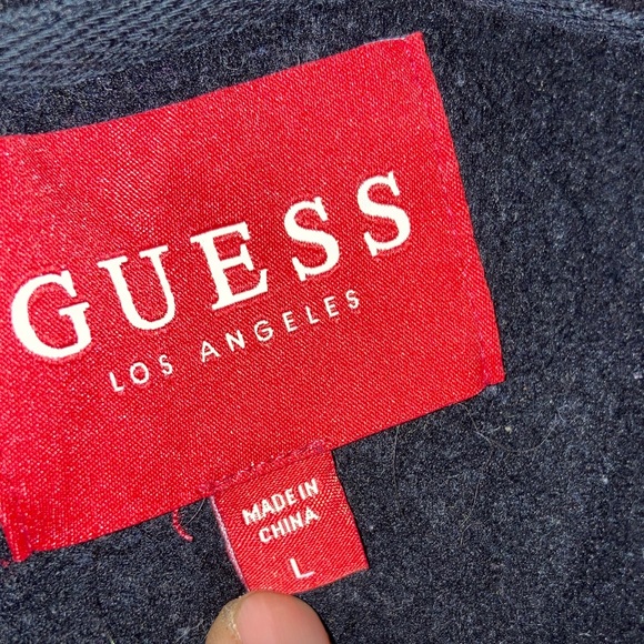 Guess Black and White Men's Track Jacket - Picture 4 of 5